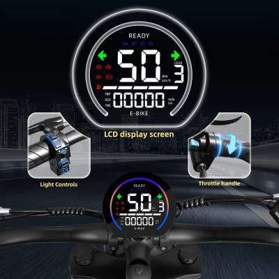 Elektrisk Fatbike i motorcykelstil DEEPOWER QS7 2000W
