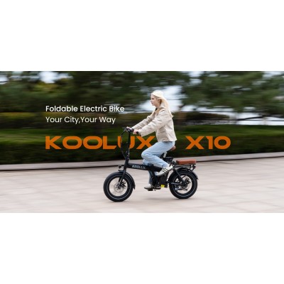 Fatbike Elettrica Compatta Koolux X10 350W - Fat Bike da Città