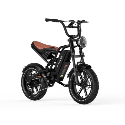 Koolux X9 Mini 500W 16x4.0 kompaktes Elektro-Fatbike im Motorradstil