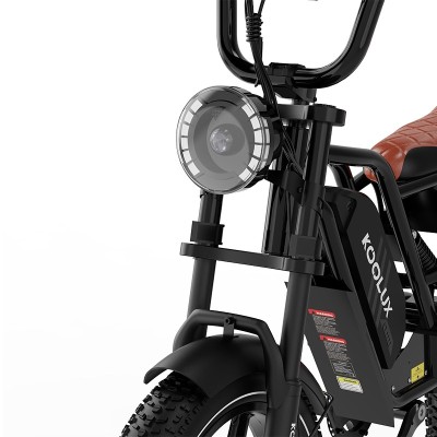 Fatbike eléctrica compacta estilo moto Koolux X9 Mini 500W 16x4.0