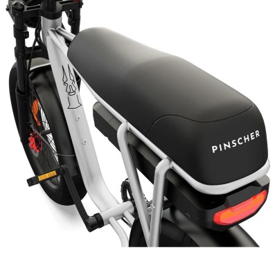 Elektrisches Fatbike 250W Kompakt Cargo für Zwei – Pinscher W1 Serie Silber