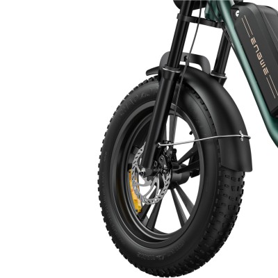 Fat Bike Electrique style Moto Engwe M20 Vert