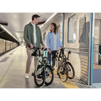 Mini Velo Electrique Compact - Pliable - Leger Engwe P20 Blanc