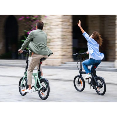 Mini Velo Electrique Compact - Pliable - Leger Engwe P20 Blanc