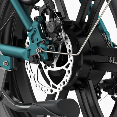 Faltbares Elektrisches Fat Bike Engwe L20 Boost Schwarz