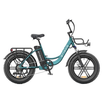 Bici Elettrica Pieghevole Fat Bike Engwe L20 Boost Verde